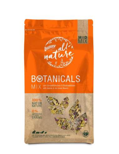 Botanicals mix with daisy and red clover flowers