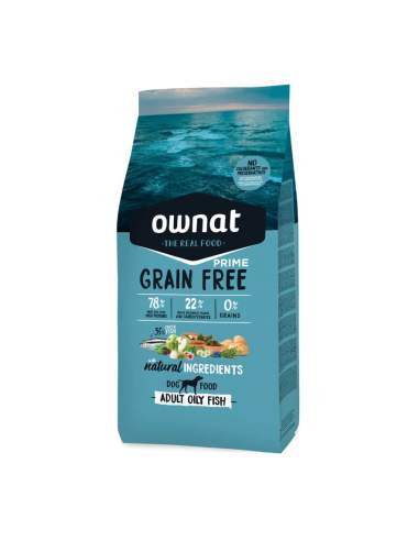 Ownat grain free prime adult oily fish perro